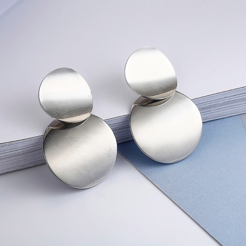 New Ivonne Destination Silver Geometric Earrings